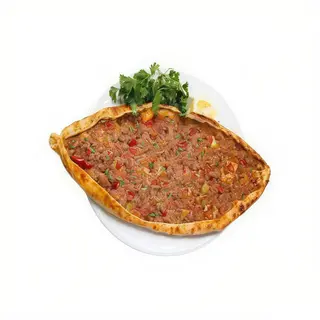 Pide con carne de kebap