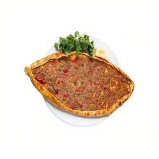 Pide con carne de kebap