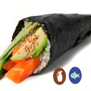Temaki De Salmón Con Aguacate
