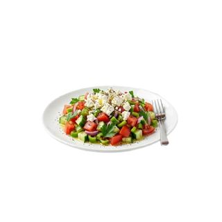 Ensalada vegetal con queso
