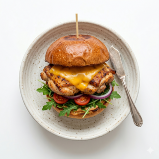 Hamburguesa De Contramuslo De Pollo