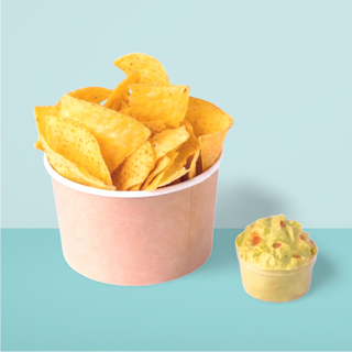Nachos con salsa guacamole 