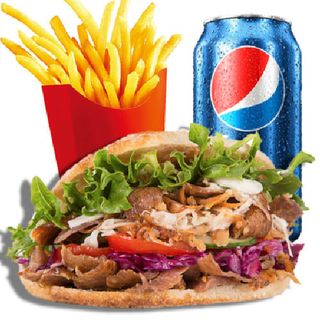 Kebab + Patatas + Pepsi 330ml