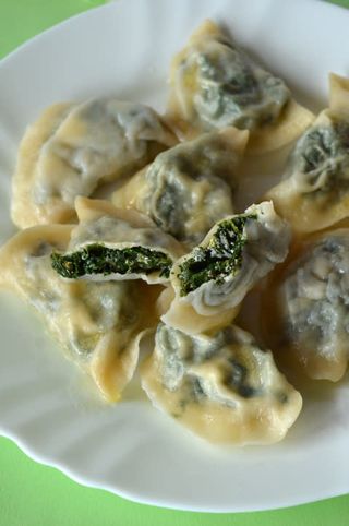 Pierogi ze szpinakiem i serem 10szt
