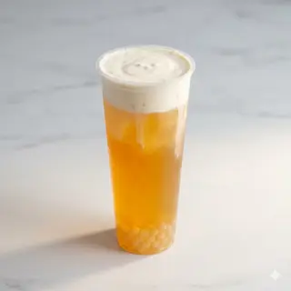 Golden Peony With Cheese Foam