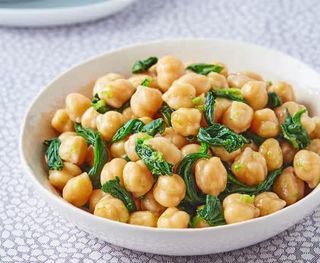 Ensalada De Garbanzo Y Espinaca