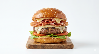 Cheeseburger al prosciutto
