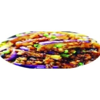 Berenjena Con Carne Picante