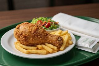 1 Pc Chicken, Chips & Salads