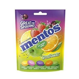 Caramelos Fruit Mix Mentos Bolsa 160 Gr.