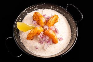 Salata de icre de crap & creveți
