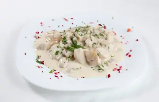 Pui cu ciuperci si smantana