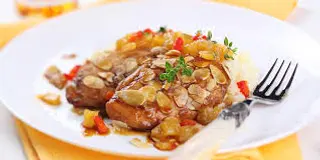 Pollo a la almendra