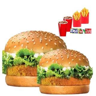 2 Hamburguesa Combo