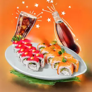 Set sushi #1 + 1 Coca cola
