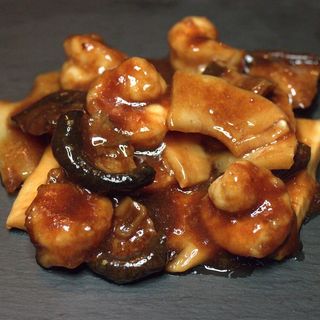 Gambas con Bambú & Setas Chinas