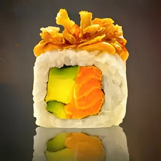 53. Uramaki Crunchy Salmón Roll (8 Pzs.)