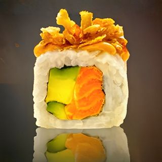 53. Uramaki Crunchy Salmón Roll (8 Pzs.)