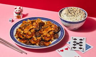 Crea tu Bol Gambas con Bambú y Setas 制作双冬大虾碗