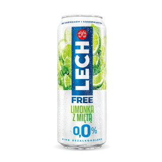 piwo lech free limonka z miętą 0.33l