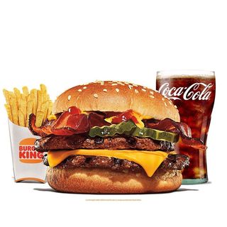 Double cheese bacon - menù