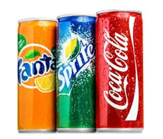Coca-Cola, Fanta, Sprite в железной банке