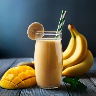 Smoothie mango y plátano