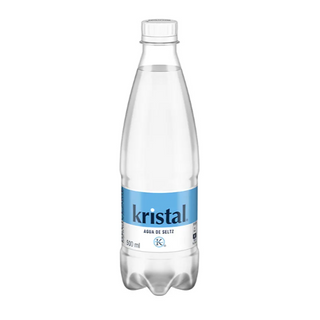 Botella de agua con gas