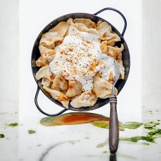 Klepe sa mesom u bijelom sosu