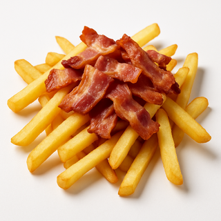 Картопля фрі з беконом.
