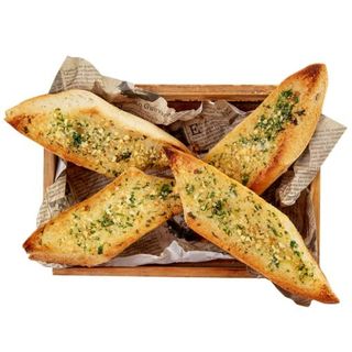 Чесночный хлеб с грибами и сыром (300 гр.)