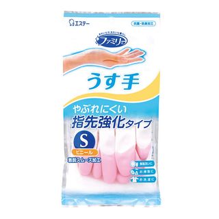 ST Family Перчатки виниловые тонкие Pink (размер S) 1 пара