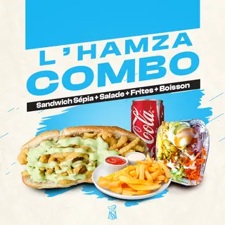Sandwich Sépia + Salade + Frites + Boisson