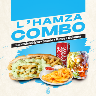 Sandwich Sépia + Salade + Frites + Boisson