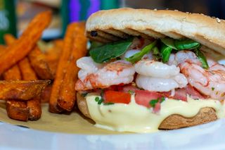 Panino con catalana di gamberi