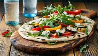 1 Piadina Vegetariana (200г) + 1 Минерална вода "Велинград" 500 мл.