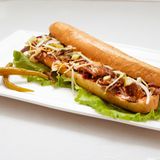 Донер в батоне с говядиной