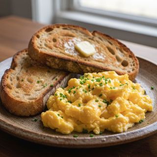 Scrambled Egg In a Toast