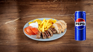 Ćevapi 100% junetina 5 komada + Pepsi 0,33l