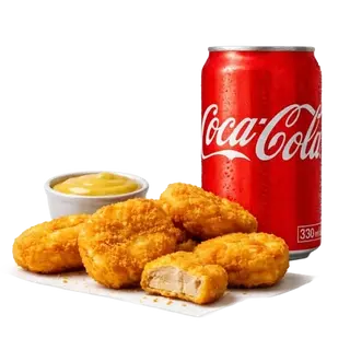 Nuggets de Frango 5 Unidades + 1 Coca-Cola