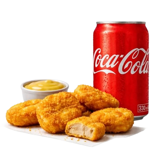 Nuggets de Frango 5 Unidades + 1 Coca-Cola