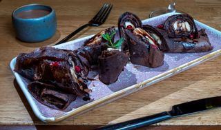 Waffe cu ciocolata si banane "La Brasserie"