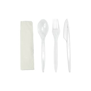 Sztućce komplet ,nóż ,widelec, łyżka, serwetka