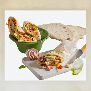 Burrito sa tunjevinom od integralnog brašna L