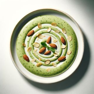 Krem z cukinii z migdałami