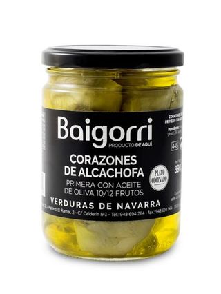 Corazones Alcachofa Baigorri Bote 390Gr