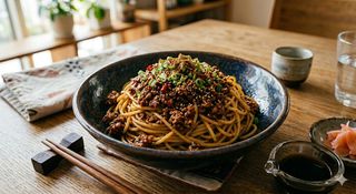 21. Spaghetti con salsa piccante di maiale