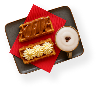 Sweet & savory waffle combo