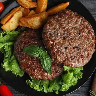 Hamburger al piatto