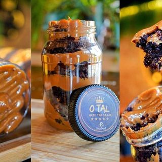 BOLO NO POTE CHOC C/ DOCE DE LEITE